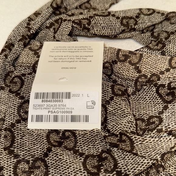 Gucci GG Brown monogram tights - Picture 6 of 6